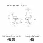 Directional bureaustoel koeienhuid bloemtype Agata Viadurini