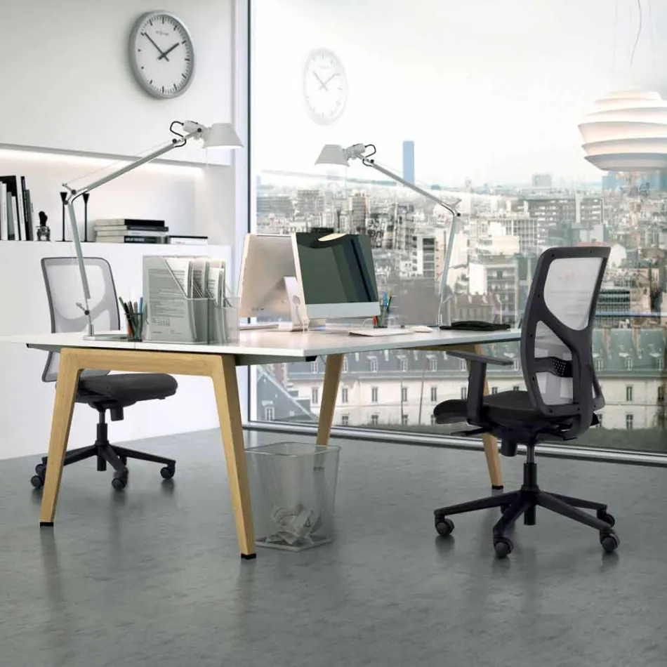 Executive high-back office fauteuil gemaakt in Italië Amelie Viadurini