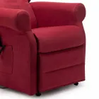 Elektrische fauteuil met lift & relax-functies met 2 motoren Made in Italy - Marlene Viadurini