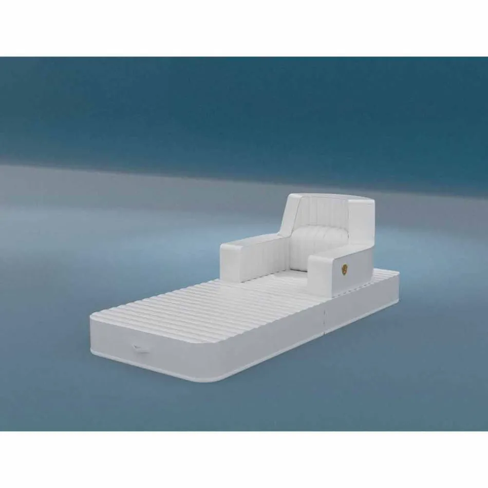 Drijvende leunstoel Trona wit ontwerp Luxe, made in Italy Viadurini