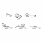 Drijvende leunstoel Trona wit ontwerp Luxe, made in Italy Viadurini