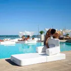 Drijvende leunstoel Trona wit ontwerp Luxe, made in Italy Viadurini