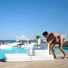 Drijvende leunstoel Trona wit ontwerp Luxe, made in Italy Viadurini