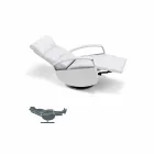 Moderne design 2-motorige draaifauteuil gemaakt in Cassia, Italië Viadurini