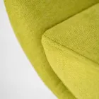 Draaifauteuil met metalen onderstel en stoffen zitting - Sereno Viadurini