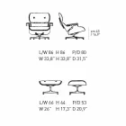 Draaibare fauteuil bekleed met leer met voetsteun Made in Italy - Maestrale Viadurini