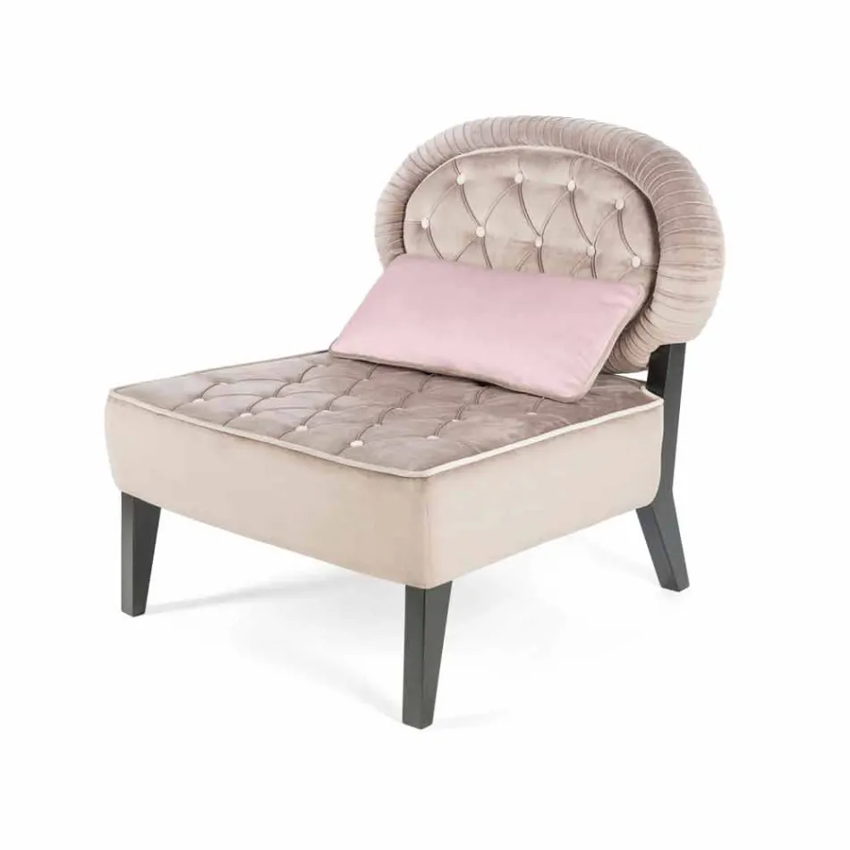 Gestoffeerde fluwelen gewatteerde werkte Elizabeth Viadurini