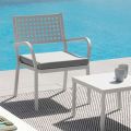 Stapelbare tuinfauteuil van staal Made in Italy 2 stuks - Aberdeen