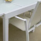 Stapelbare tuinstoel in textilene en aluminium - Foglio Viadurini