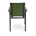 Fauteuil in aluminium en textilene met insert in de armleuningen in HPL - Righello Viadurini