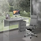 Fauteuil van synthetisch leer in 3 verschillende afwerkingen - Neon Viadurini