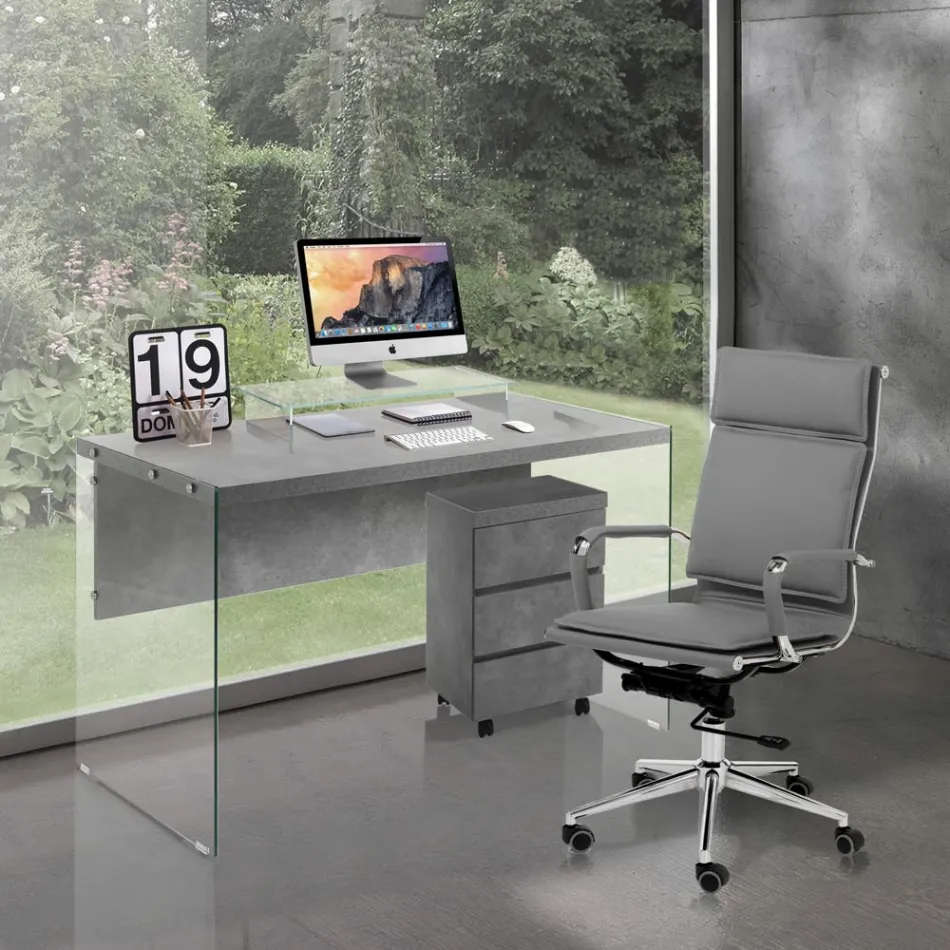 Fauteuil van synthetisch leer in 3 verschillende afwerkingen - Neon Viadurini