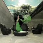 Polyethyleen fauteuil voor buiten Sabinas by Vondom, modern design Viadurini
