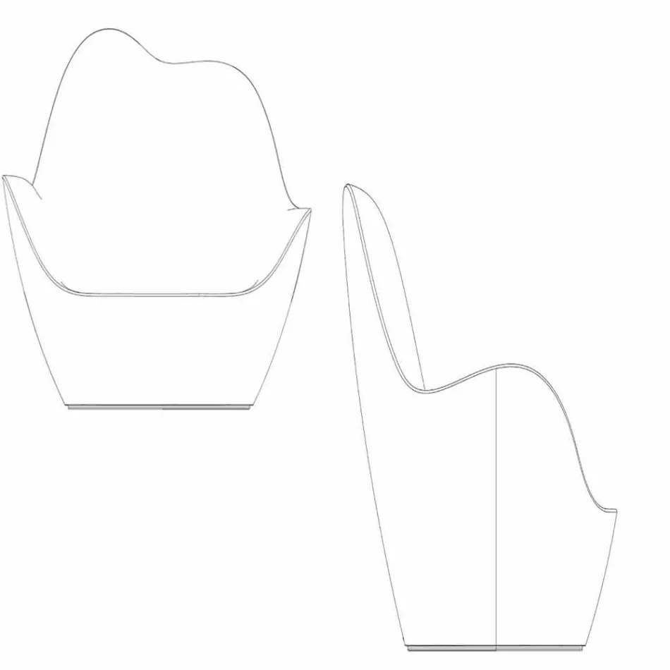 Polyethyleen fauteuil voor buiten Sabinas by Vondom, modern design Viadurini