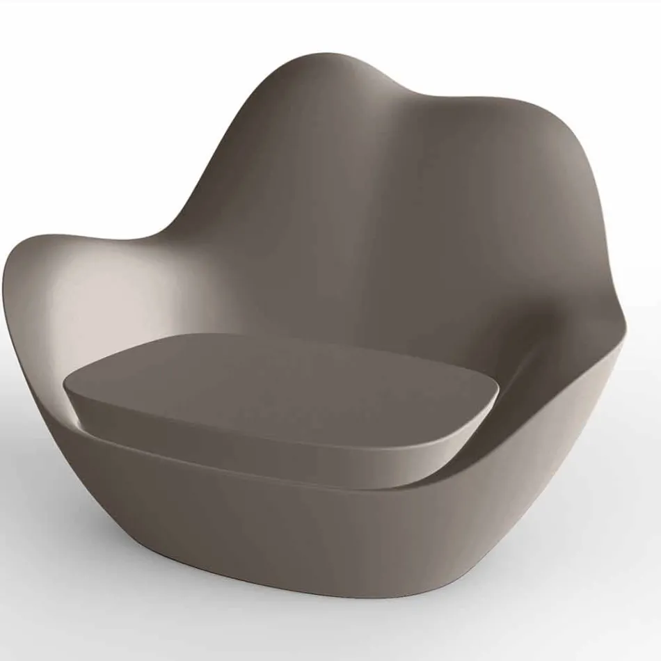 Polyethyleen fauteuil voor buiten Sabinas by Vondom, modern design Viadurini