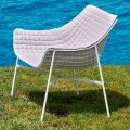Varaschin Summer Modern Garden Lounge Chair in staal
