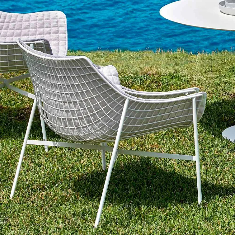 Varaschin Summer Modern Garden Lounge Chair in staal Viadurini