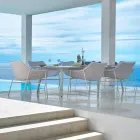 Varaschin Summer Modern Garden Lounge Chair in staal Viadurini