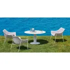Varaschin Summer Modern Garden Lounge Chair in staal Viadurini
