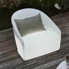 Lichtgevende buitenfauteuil in polyethyleen met LED Made in Italy - juli Viadurini