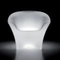 Lichtgevende buitenfauteuil in polyethyleen met LED-licht Made in Italy - Conda