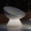 Lichtgevende buitenfauteuil in polyethyleen met LED-licht Made in Italy - Desmond