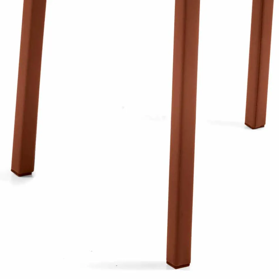 Fauteuil gemaakt in Italië bedekt met Niles leer, modern design Viadurini