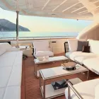 Moderne design fauteuil in staal en zwart of wit PVC voor buiten - Ontario2 Viadurini