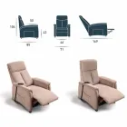 Via Venezia gemotoriseerde fauteuil met 1 motor Viadurini