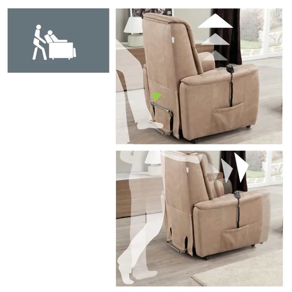 Via Venezia gemotoriseerde liftstoel met twee motoren Viadurini