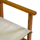 Regisseursstoel in geolied acaciahout Natuurlijke kleur - Technisch Viadurini