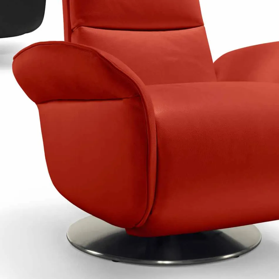 Relax fauteuil 2 motoren draaibaar leer / stof / modern leer Bluma Viadurini
