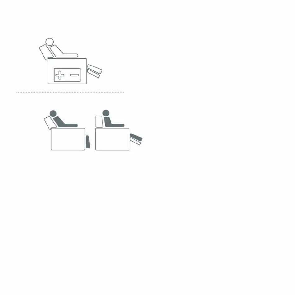 Relax fauteuil 2 motoren draaibaar leer / stof / modern leer Bluma Viadurini