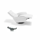Relax fauteuil 2 motoren draaibaar leer / stof / modern leer Bluma Viadurini