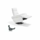 Relax fauteuil 2 motoren draaibaar leer / stof / modern leer Bluma Viadurini
