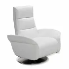 Relax fauteuil 2 motoren draaibaar leer / stof / modern leer Bluma Viadurini