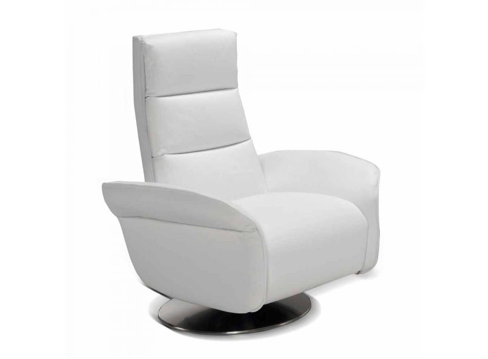 Relax fauteuil 2 motoren draaibaar leer / stof / modern leer Bluma Viadurini