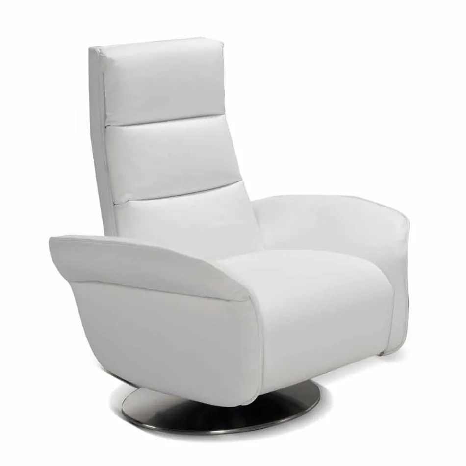 Relax fauteuil 2 motoren draaibaar leer / stof / modern leer Bluma Viadurini