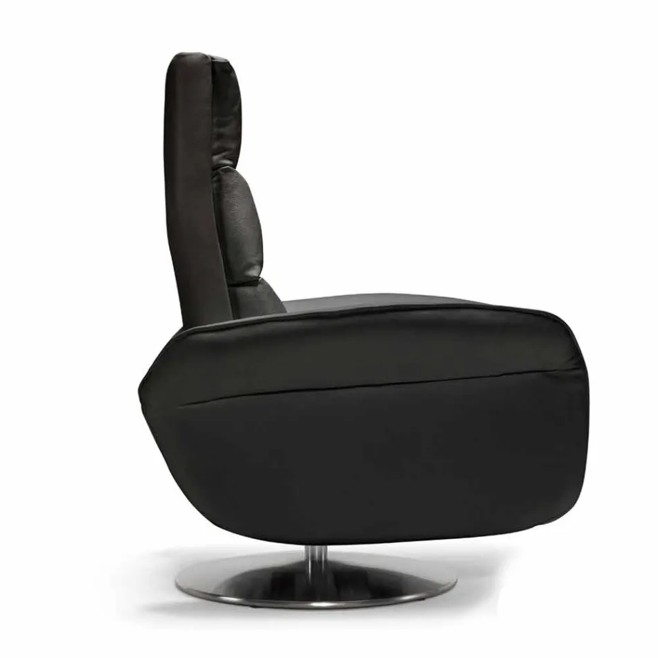 Relax fauteuil 2 motoren draaibaar leer / stof / modern leer Bluma Viadurini