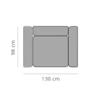 Ontspannende tuinfauteuil van aluminium en stof, design in 3 afwerkingen - Filomena Viadurini