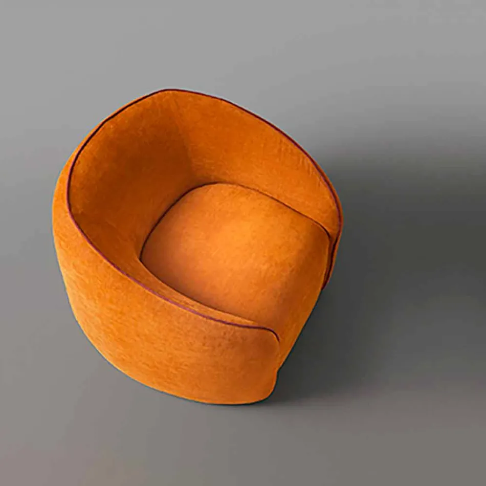 Relax fauteuil modern design gemaakt in Italië in gekleurde stof - Baloo Viadurini