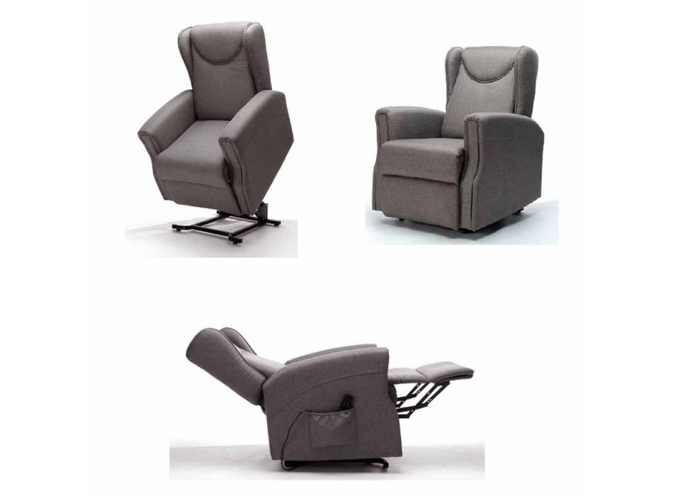 Relax Lift verstelbare elektrische stoel met 2 kwaliteitsmotoren - Nathalie Viadurini