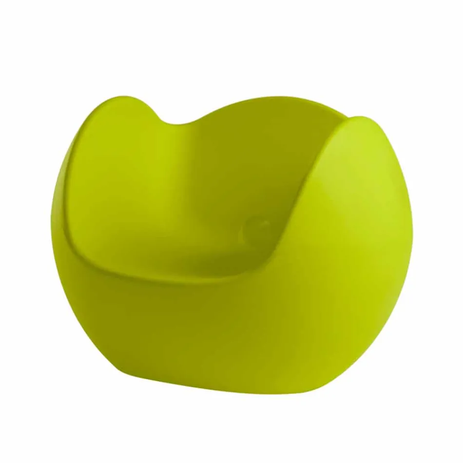 Rond gevormde schommelstoel Slide Blos gekleurd ontwerp gemaakt in Italië Viadurini