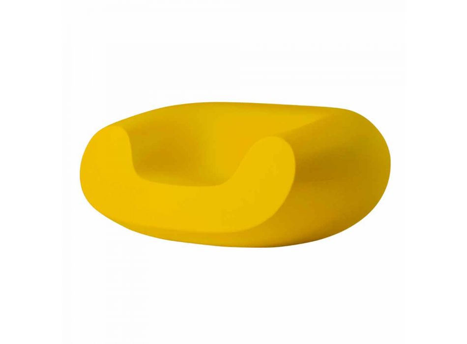 Gekleurde ronde leunstoel Slide Chubby modern ontwerp gemaakt in Italië Viadurini