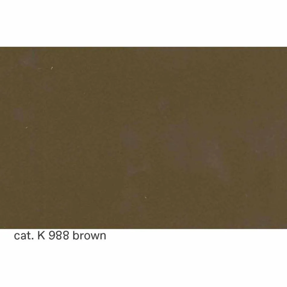 Woonkamer fauteuil bekleed met leer met houten poten Made in Italy - Pegolo Viadurini