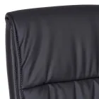 Sledebureaustoel Staal en Eco-leer met armleuningen 2 stuks - Monaldo Viadurini