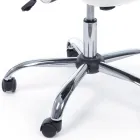 Bureaustoel Armleuningen en hoofdsteun van staal en gaasstof - Cerreto Viadurini