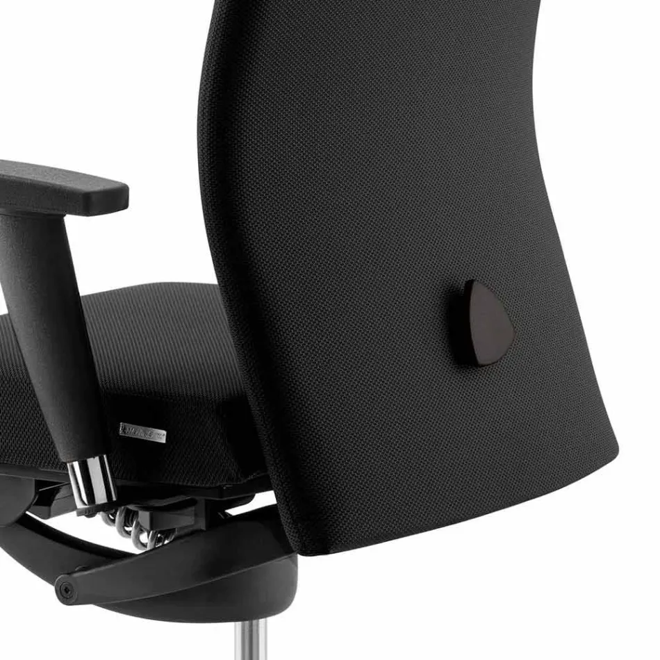 Draaibare ergonomische design bureaufauteuil met armleuningen en hoofdsteun - Romolo Viadurini