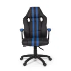 Draaibare bureaufauteuil in eco-leer en nylon 2 kleuren - Saronno Viadurini