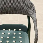 Buitenfauteuil met zitkussen Made in Italy - Noss by Varaschin Viadurini